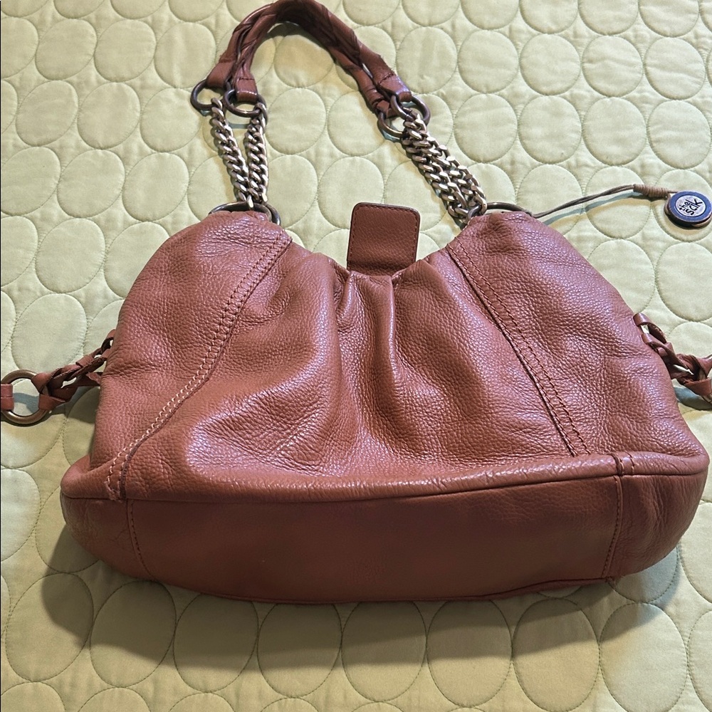 The Sak Elegant Brown Leather Shoulder Bag